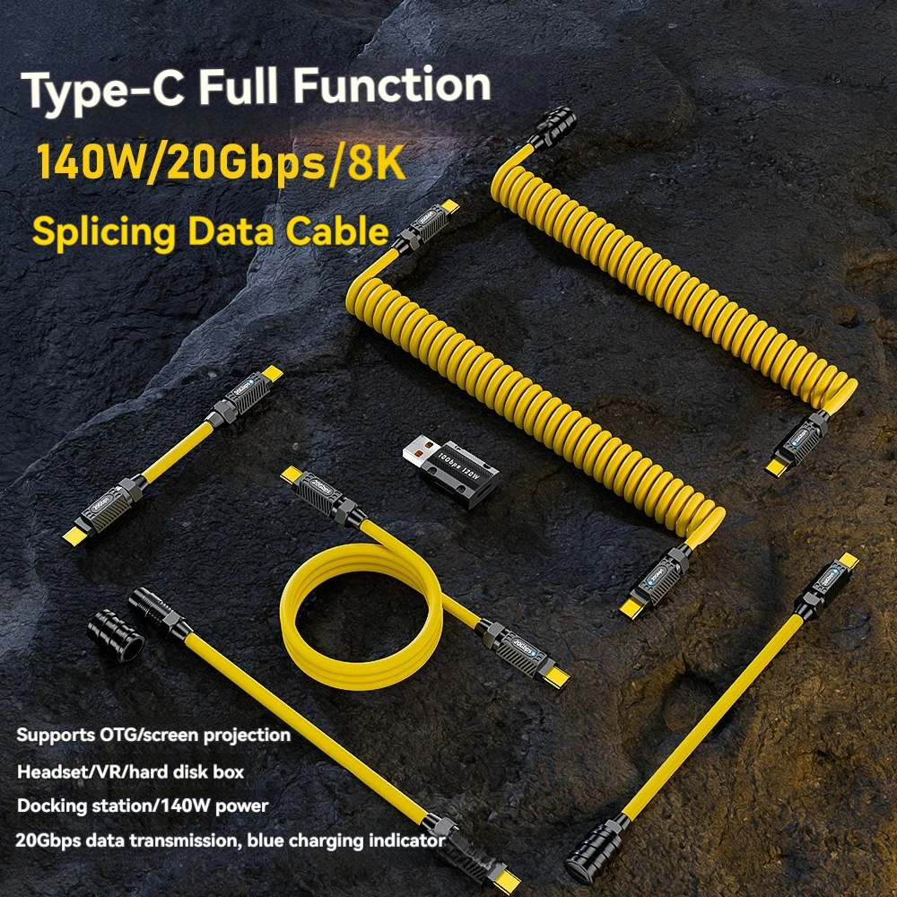 Diy Electronics Gadgets - كابل بيانات 7in1 USB C Geek