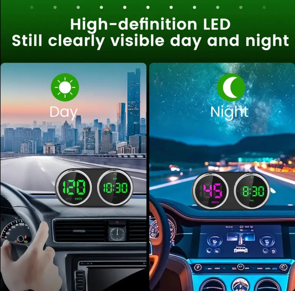 سيارة دراجة نارية الساعات الإل - مراجعة Electronics Gadgets For Car وسعره