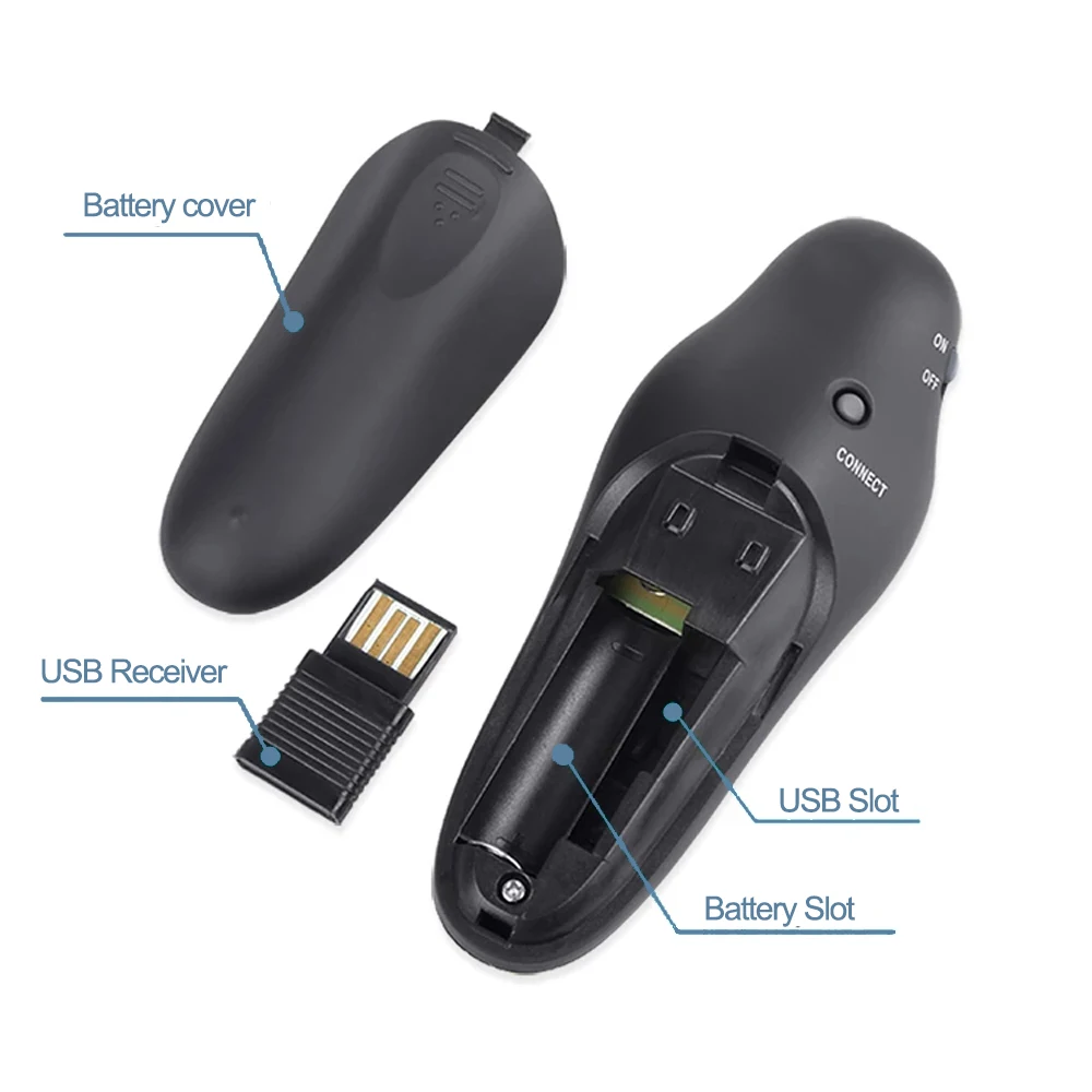 2.4 جيجا هرتز اللاسلكية USB مق - مراجعة Laser Pointer Presenter وسعره