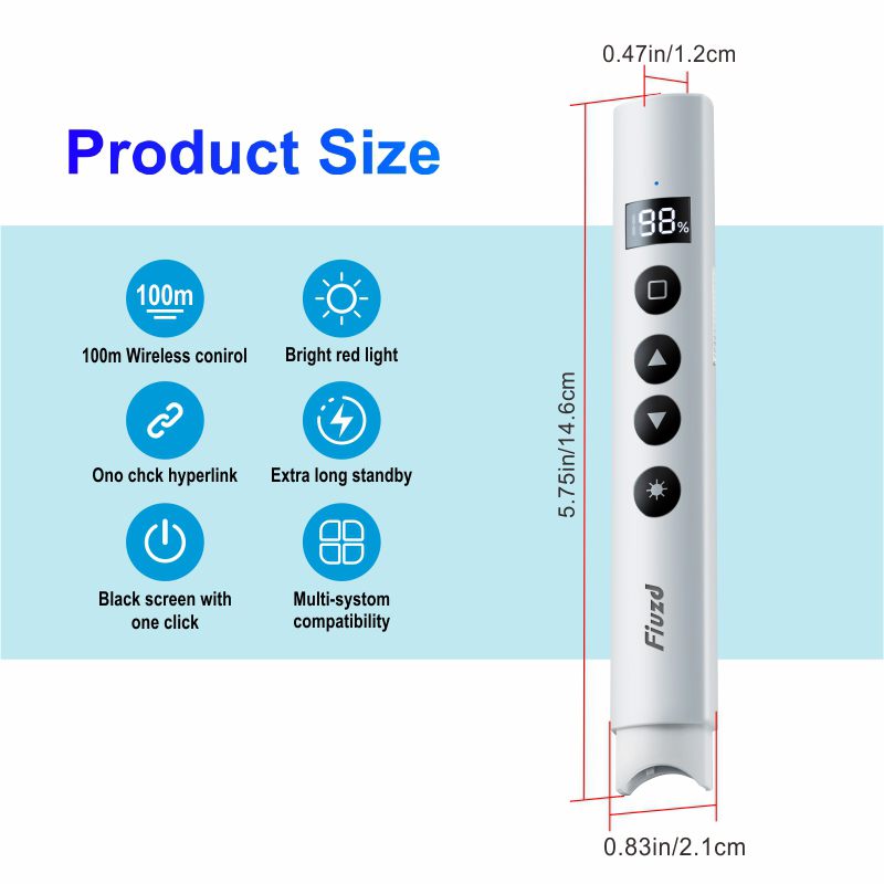 جديد مقدم لاسلكي الأحمر صفحة ا - مراجعة Laser Pointer Presenter وسعره