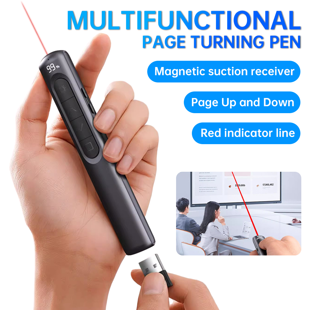 قلم تحول الصفحات الرقمي الذكي  - مراجعة Laser Pointer Presenter وسعره
