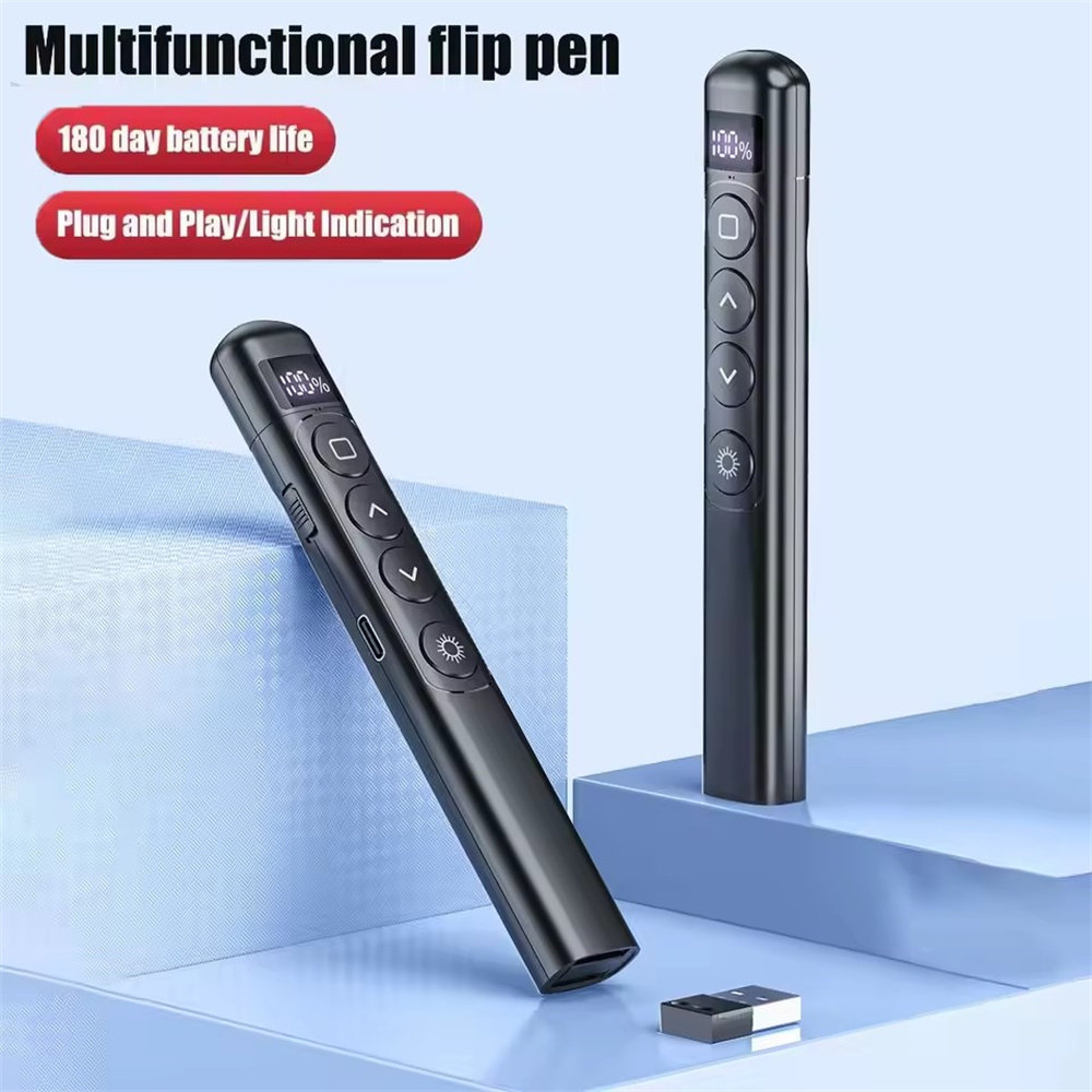 قلم عرض تقديمي لاسلكي بتقنية R - مراجعة Laser Pointer Presenter وسعره