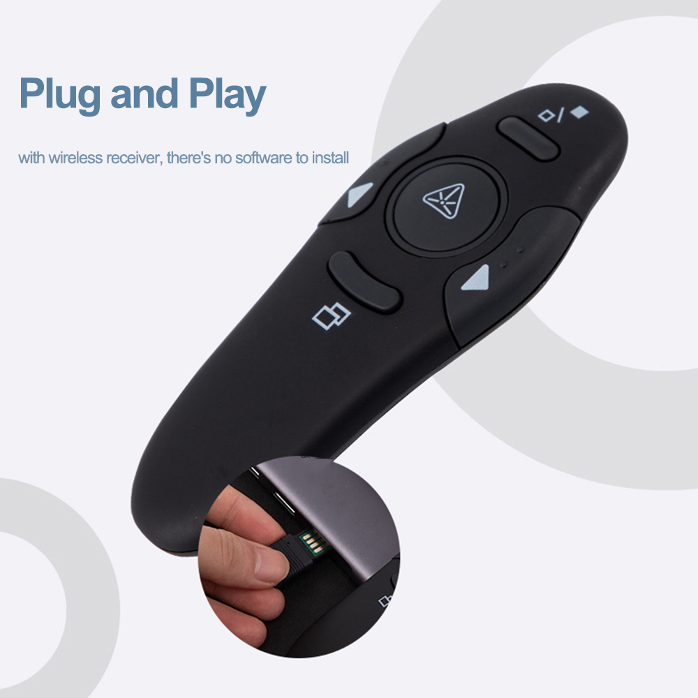 2.4 جيجا هرتز USB لاسلكي قوة ا - مراجعة Laser Pointer Presenter وسعره